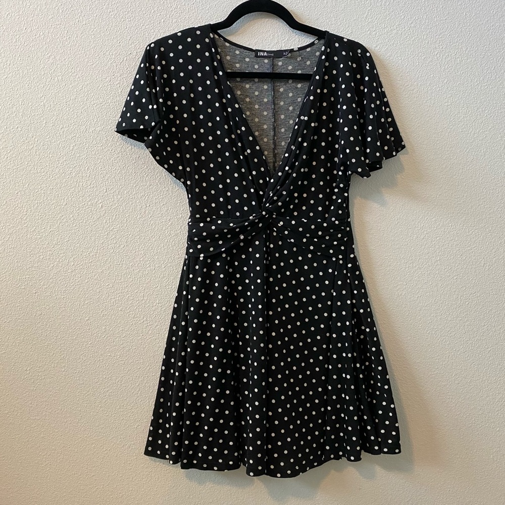 Faux wrap dress